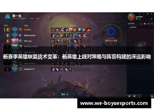 新赛季英雄联盟战术变革:新英雄上线对策略与阵容构建的深远影响 新赛季英雄联盟战术变革:新英雄上线对策略与阵容构建的深远影响